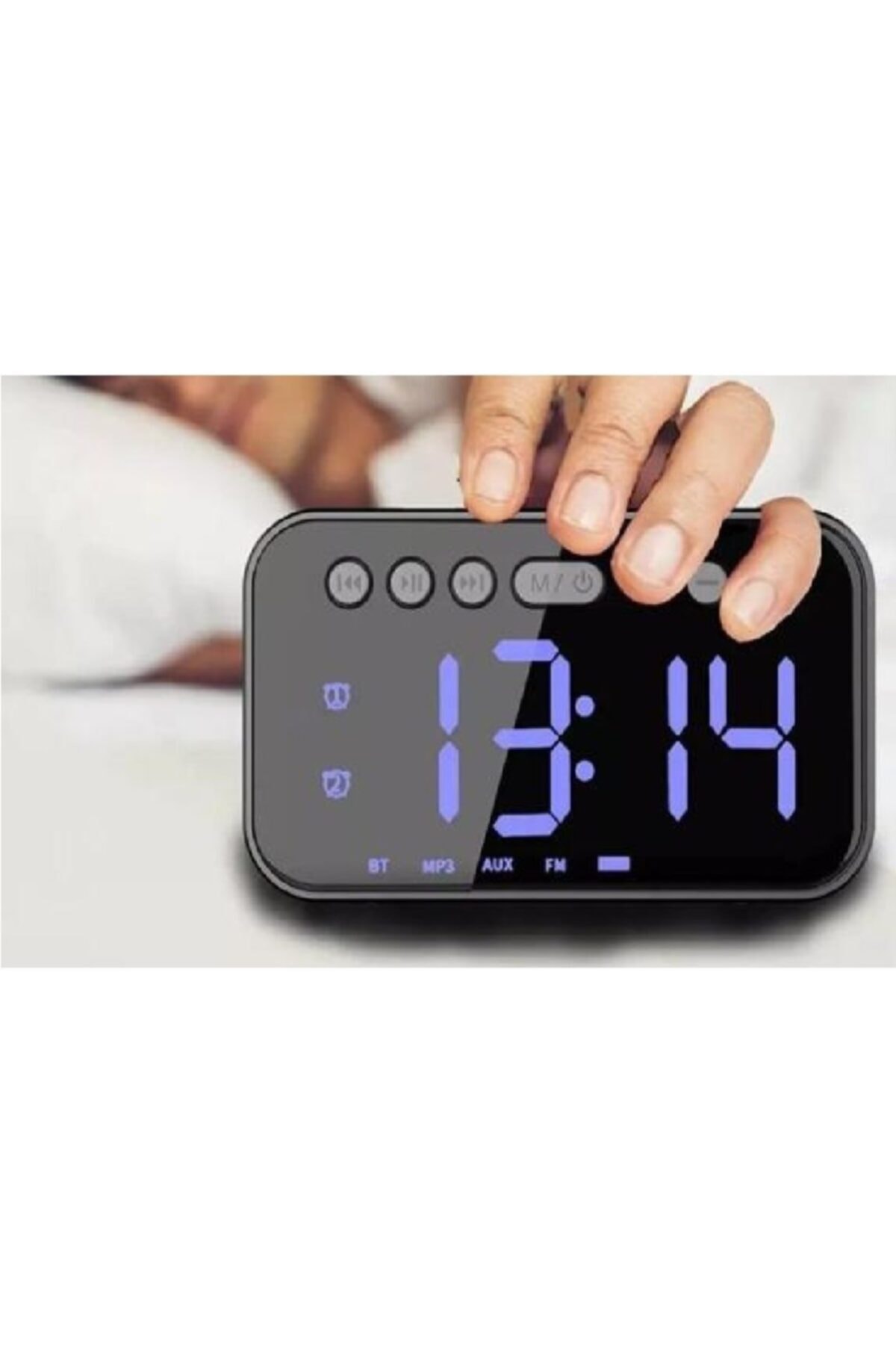 ARD Taşınabilir Bluetooth'lu Hoparlörlü Alarmlı Saat
