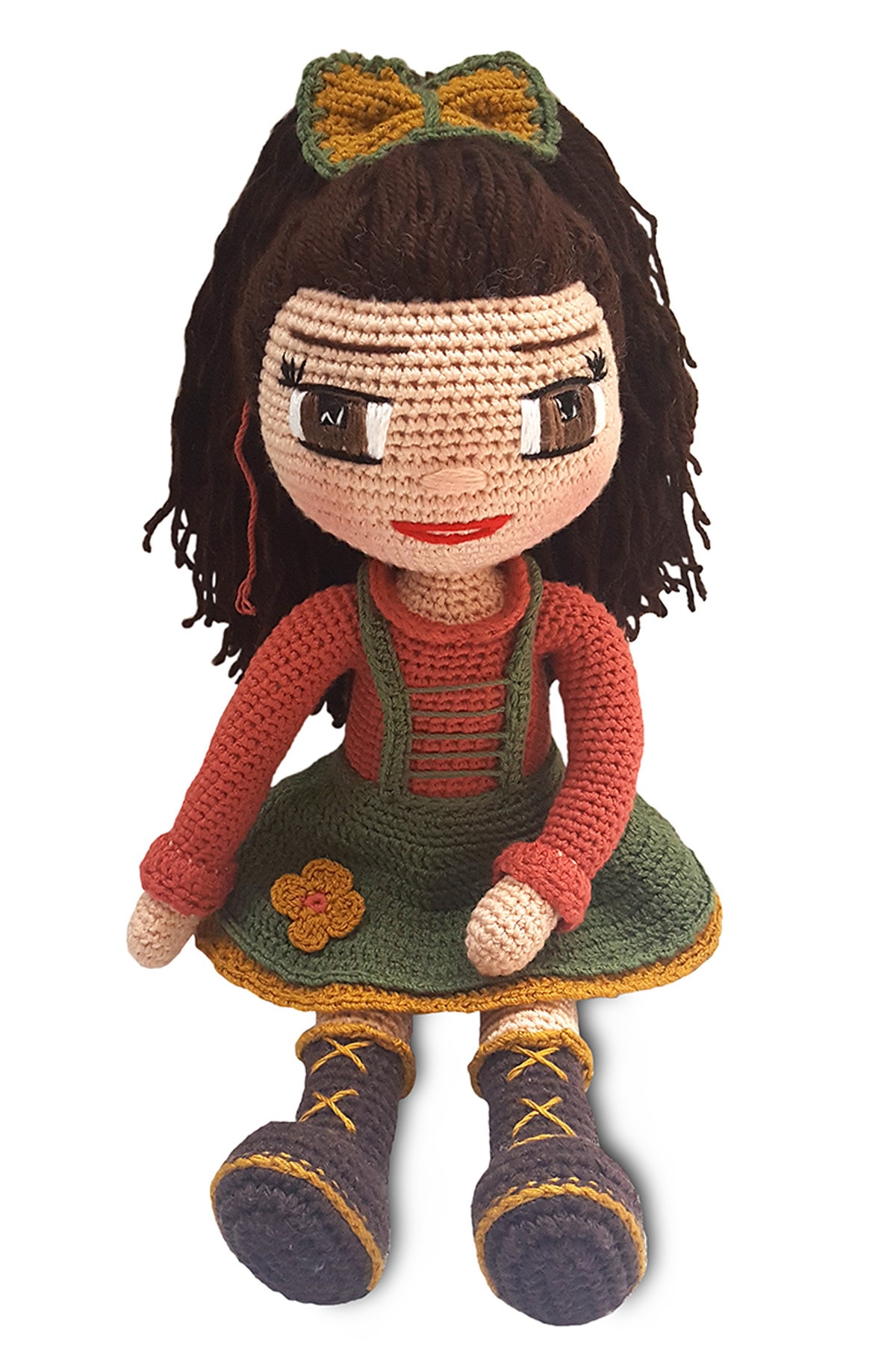Binbir Trend Organik Amigurumi Sonbahar Bebek Oyuncak 35 cm