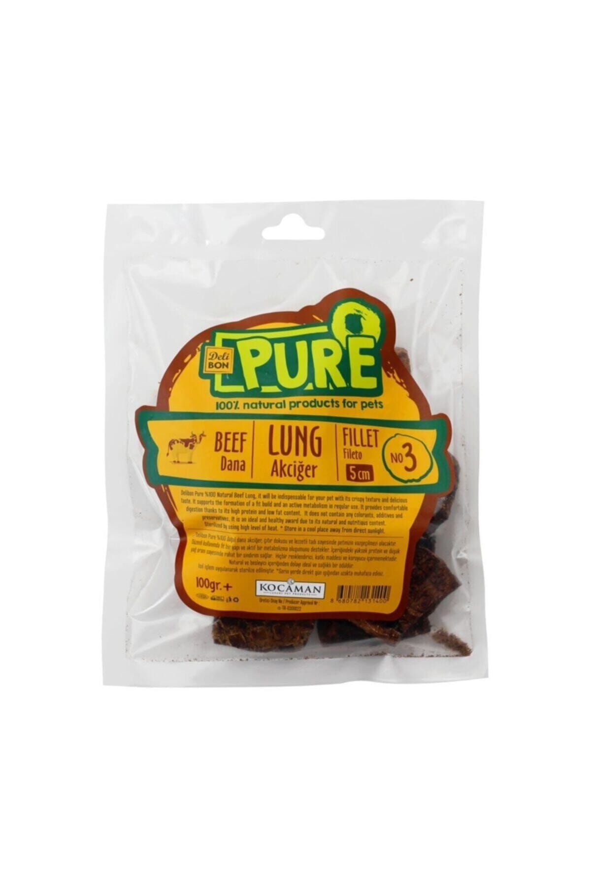 Delibon Pure Dana Kurutulmuş Akciğer 5cm 100gr