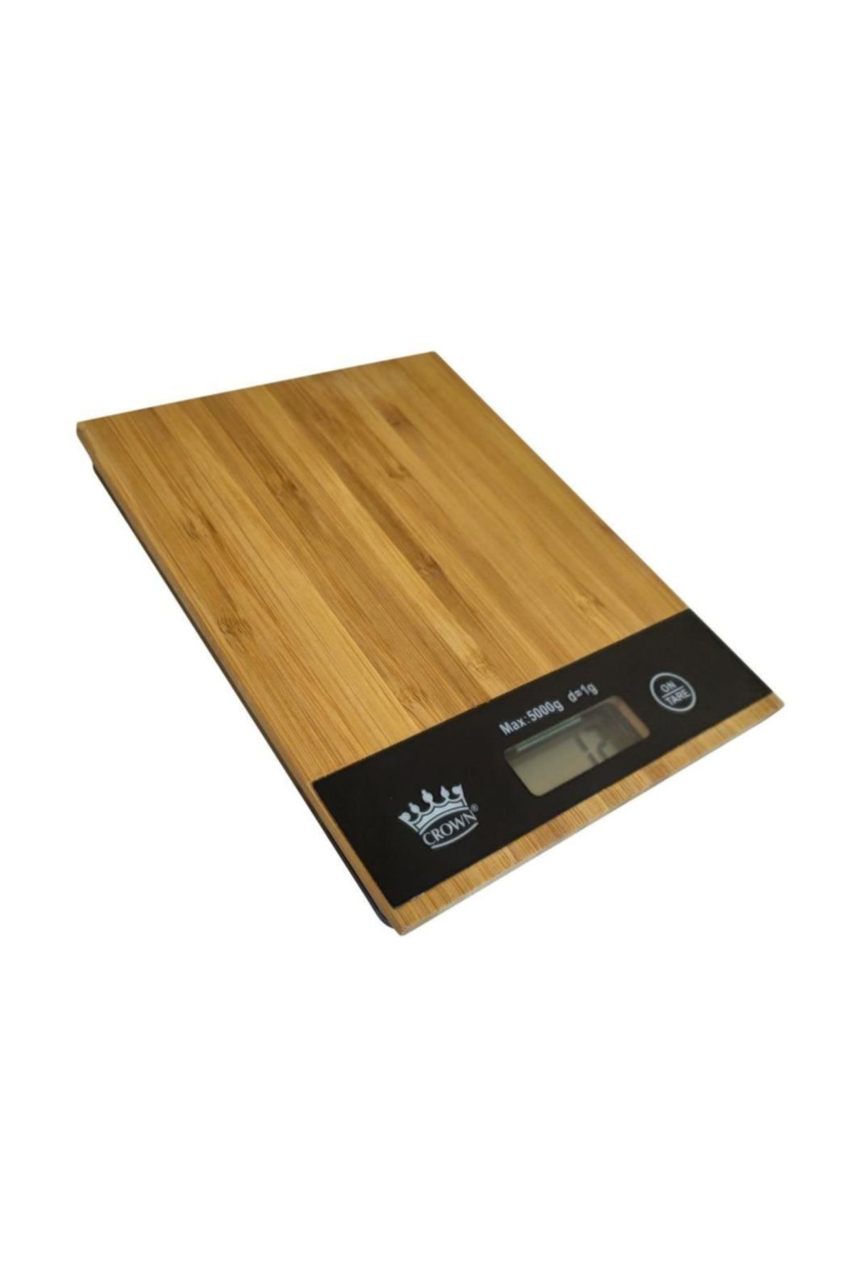 DİRİLİŞ Crown Hassas Mutfak Terazisi 5 Kg Kapasiteli 1g Hassasiyetli Ahşap Desenli