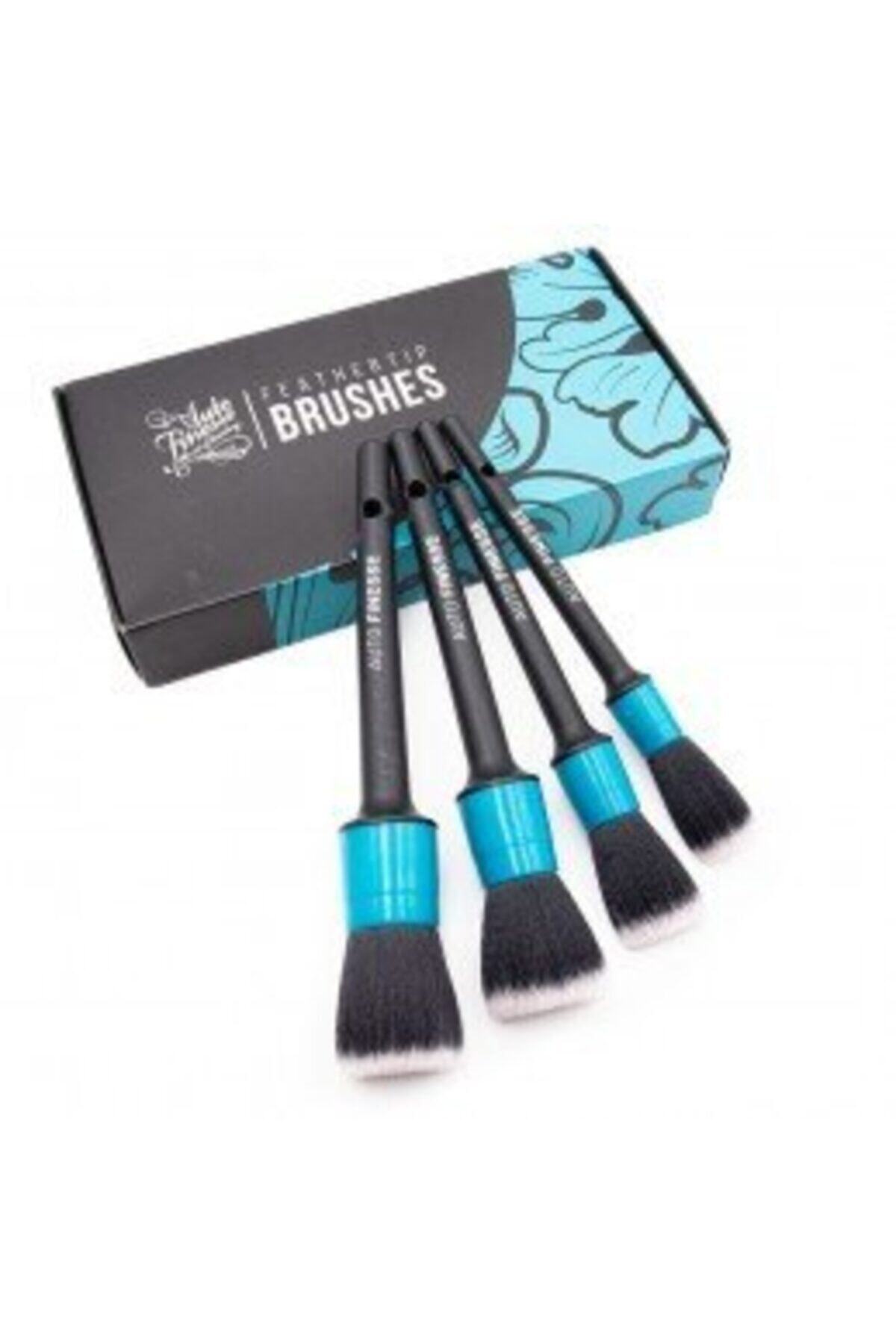 Auto Finesse Feather Tip Brushes Tüy Uçlu Detay Fırçası 4lü