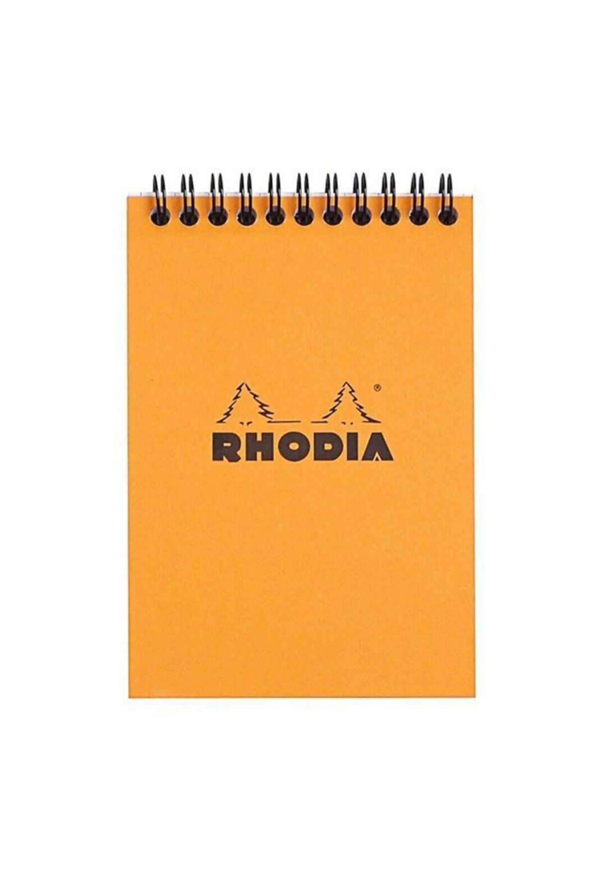 Rhodia Rhodıa Rt16500 148x210mm A-5 Kareli Spiralli Bloknot Turuncu Kapa