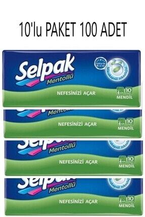 Mentollü Mendil 10 Lu Paket 10 Adet (100 Adet) Image 0