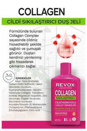 Hyaluronic Acid Cildi Nemlendirici Duş Jeli ve Collagen Sıkılaştırıcı Duş Jeli İkili Set Image 2
