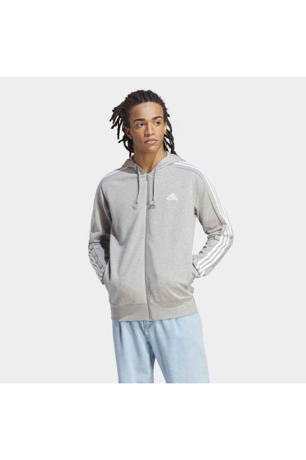 Adidas jacket best sale grey
