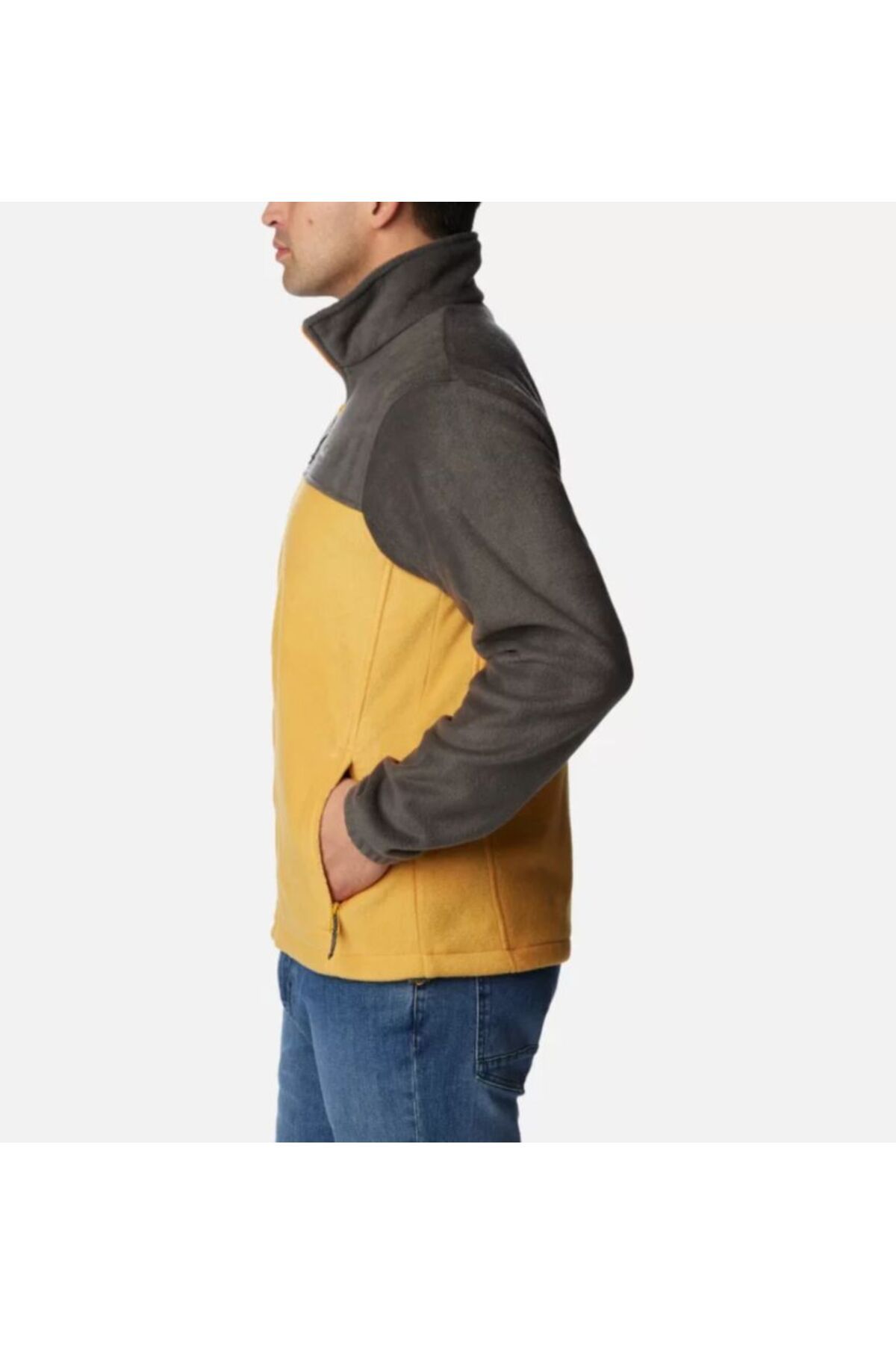 Yellow columbia fleece jacket 2025