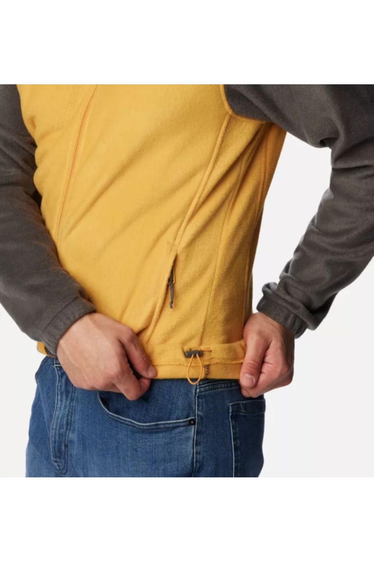 Yellow columbia fleece discount jacket