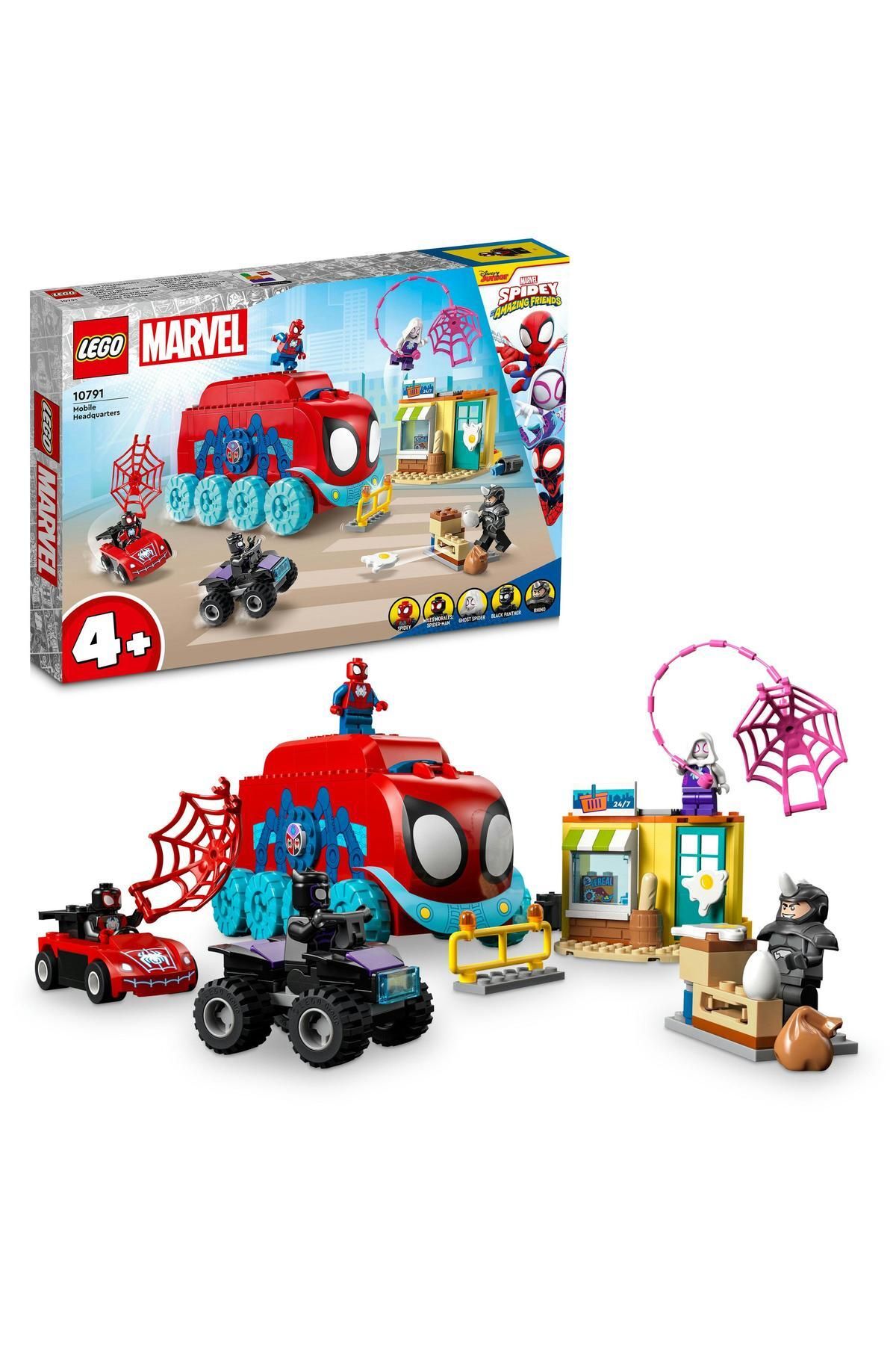 LEGO ® Marvel Spidey Ekibinin Mobil Karargahı 10791 - 4 Yaş ve Üzeri için Yapım Seti (187 Parça)