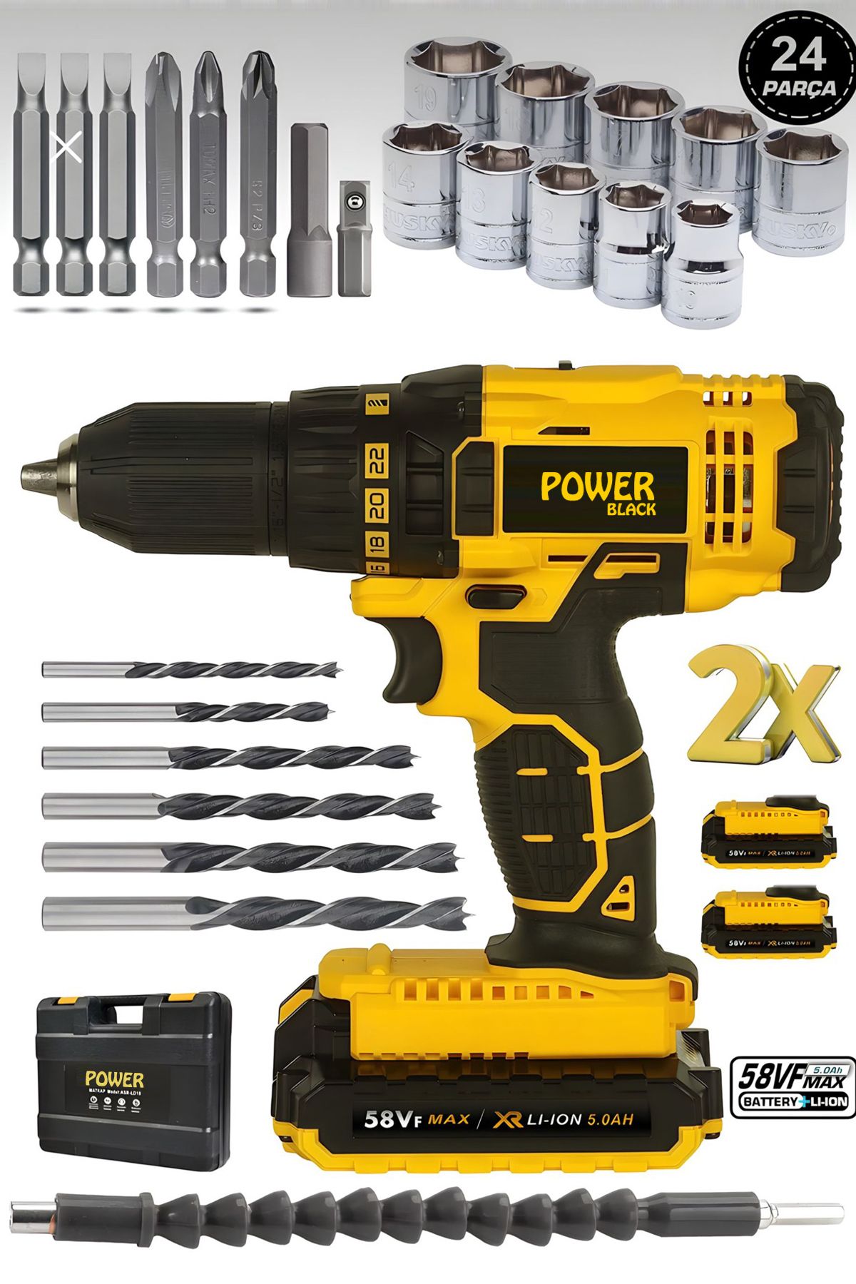 Husky hot sale cordless drill