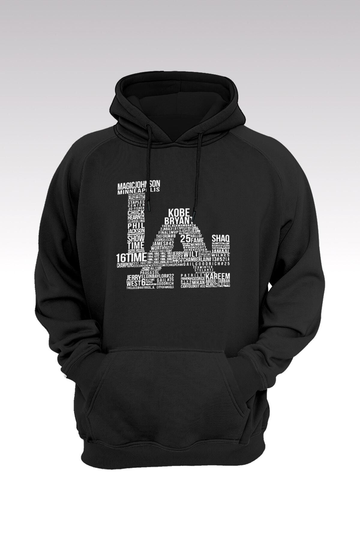 ZOKAWEAR Los Angeles Lakers Kobe Bryant 88 Black Hooded Sweatshirt