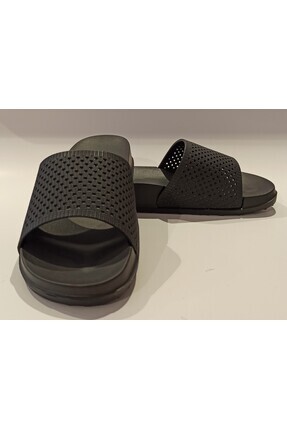 Siyah Anatomik Taban Yumuşak Plastik Ekstra Hafif Kadın Havuz Deniz Plaj Ev Ve Sokak Terliği Eva Image 4