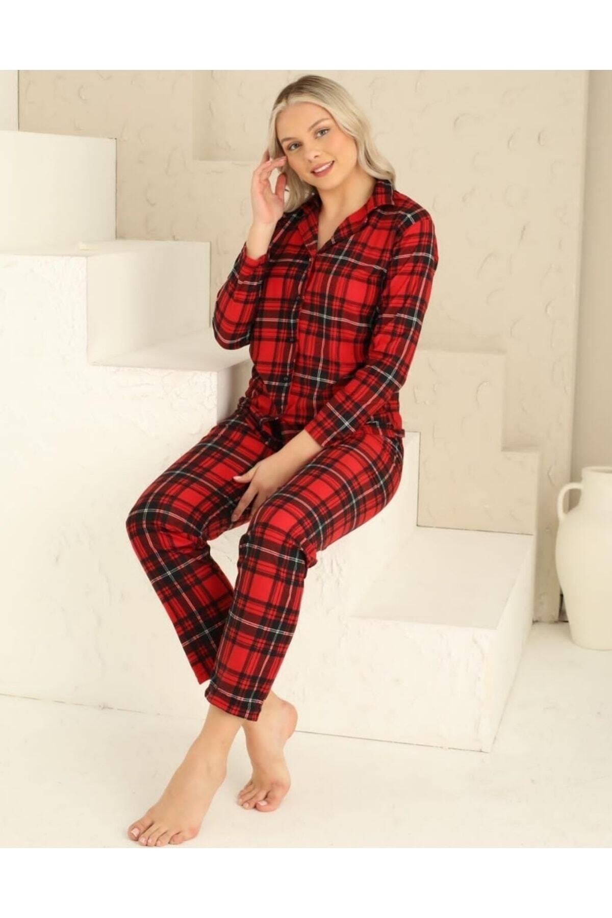Women's red and hotsell black plaid pajamas