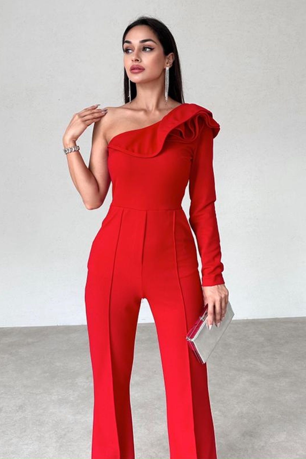 Red all sale in one jumpsuit