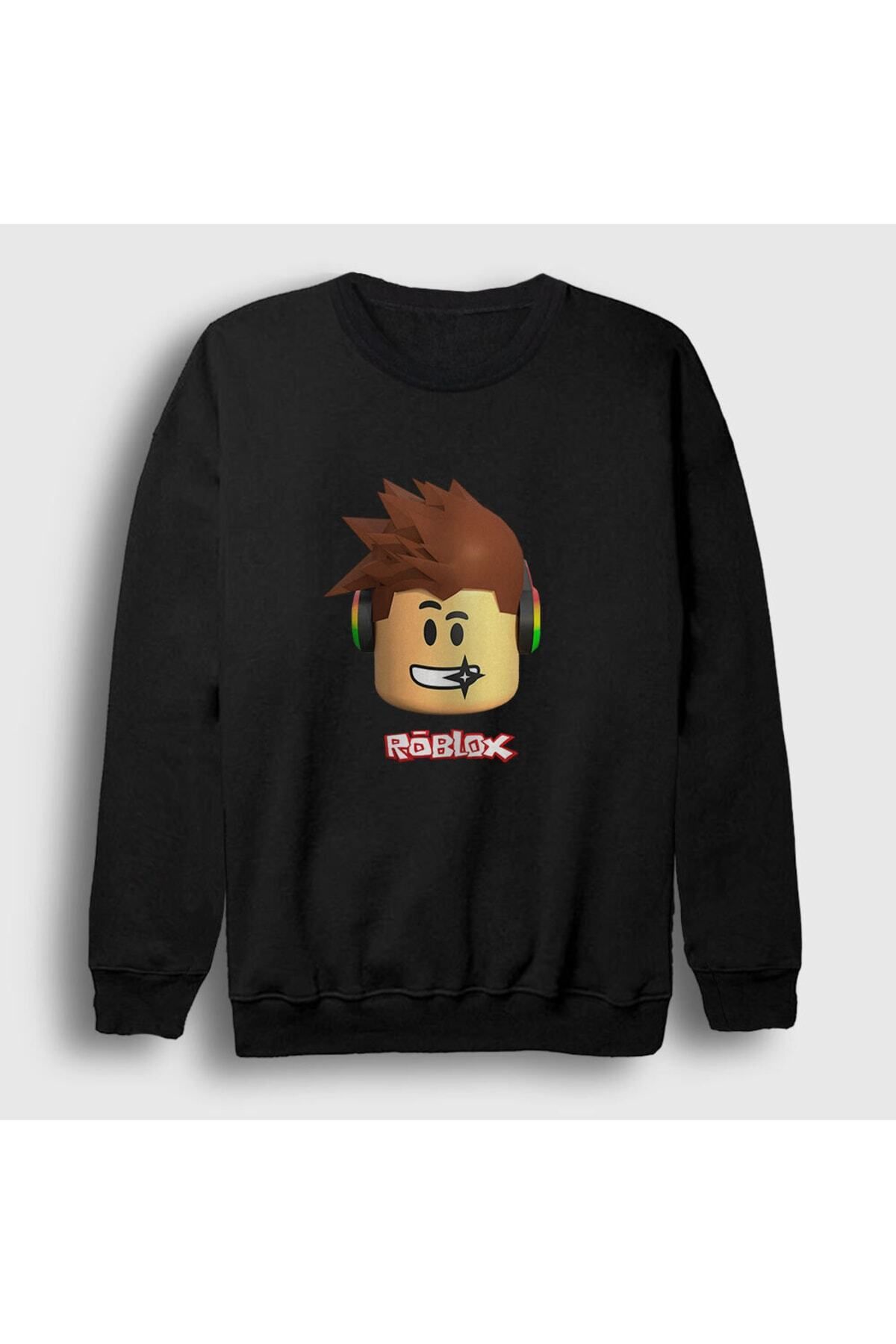 ZOKAWEAR Unisex Black Kid Roblox Sweatshirt 31170tt Trendyol