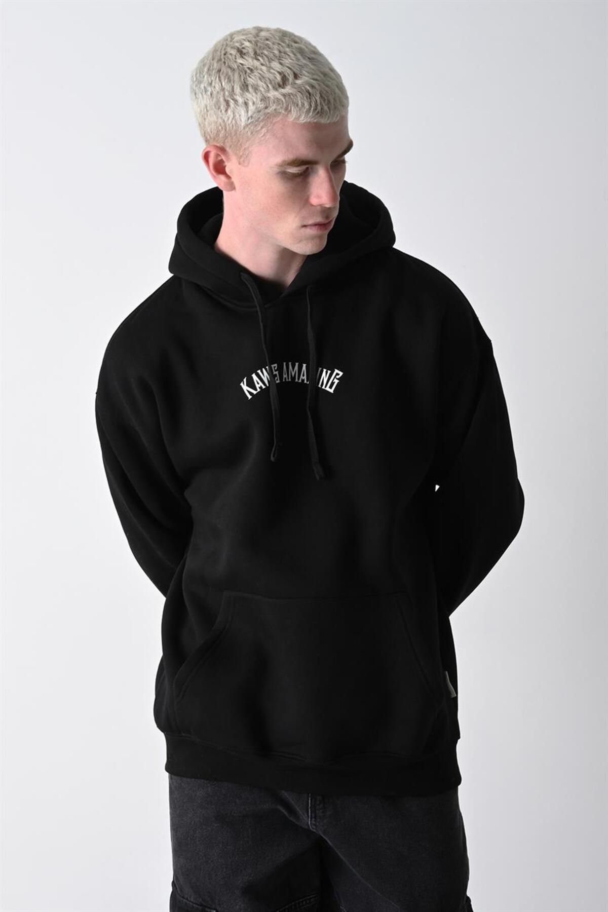 Black kaws sweatshirt discount