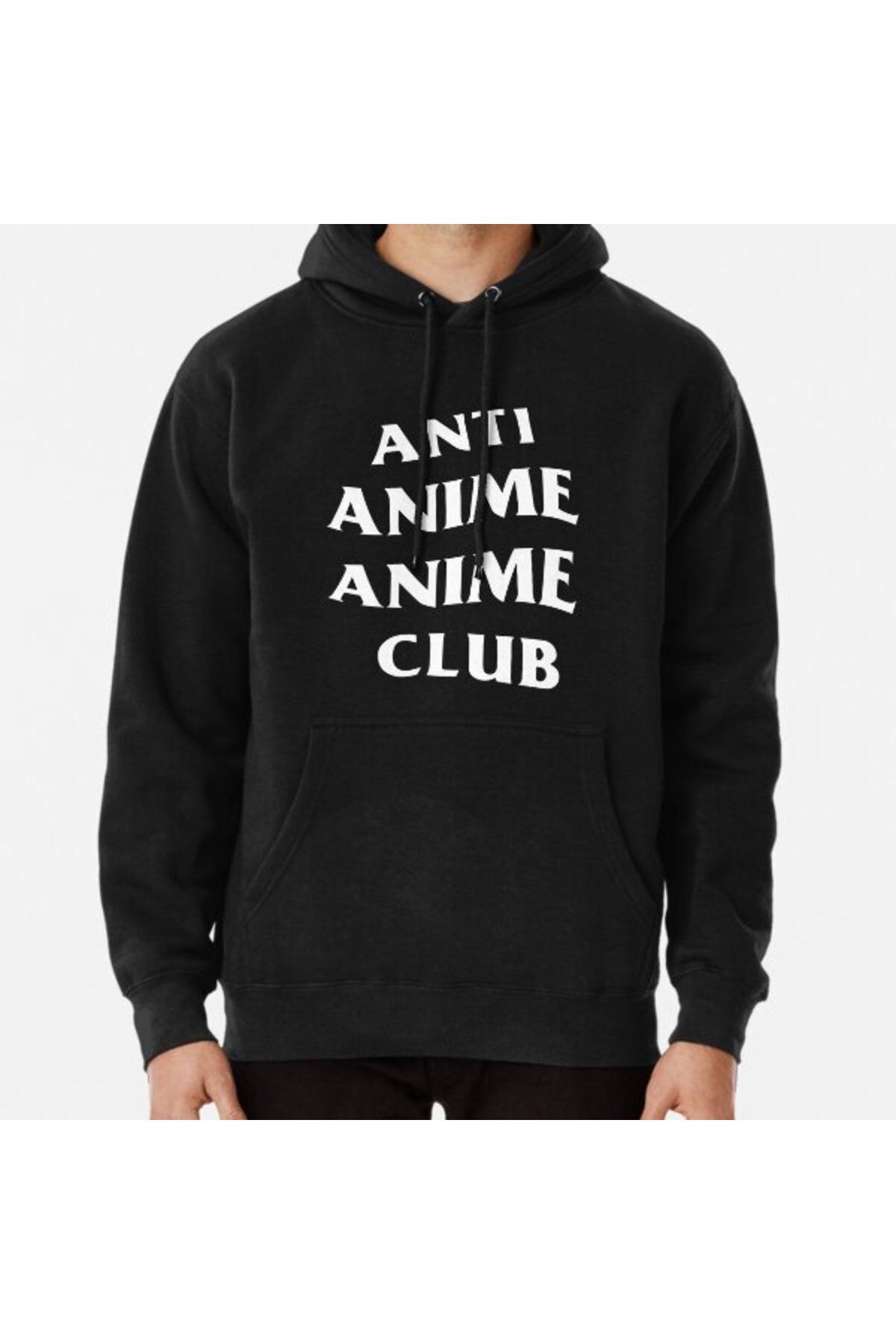 Anti anime anime outlet club hoodie