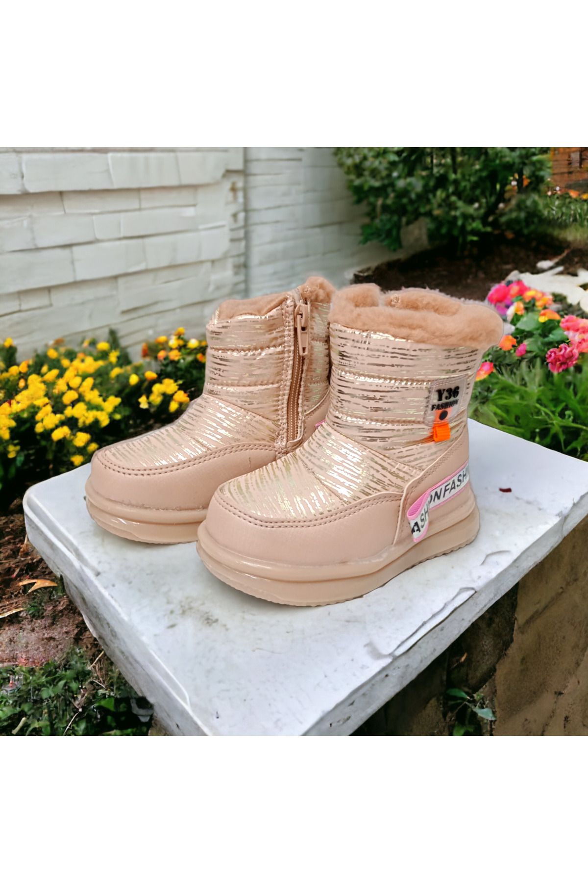 Patik Bebe Girl And Baby Fur Interior Light Children S Snow Boots