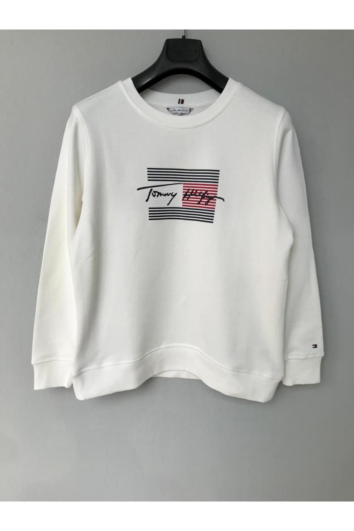 Tommy Hilfiger Organic Cotton Signature Logo Sweatshirt Ww0ww31735