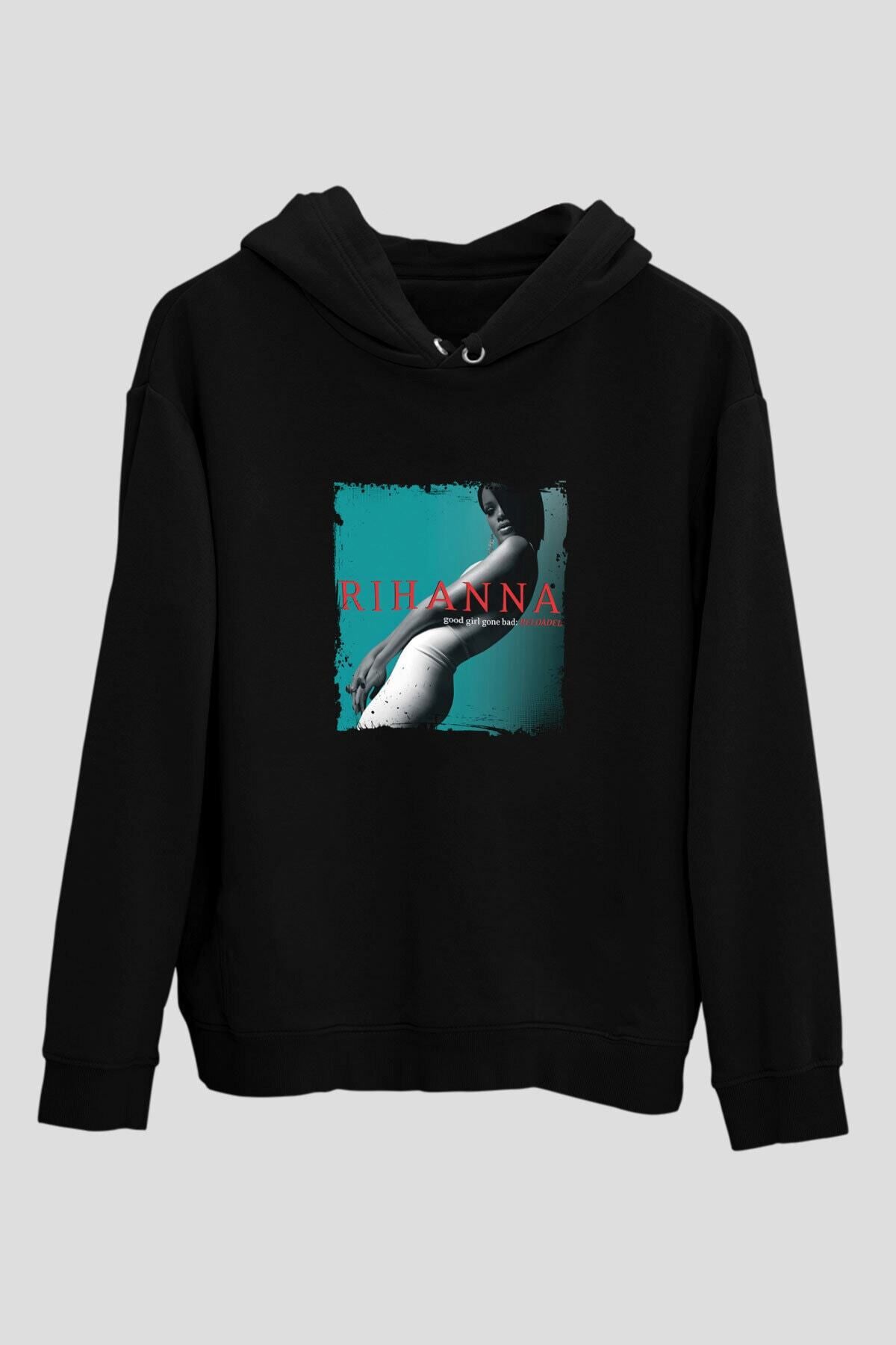 Rihanna black hoodie on sale
