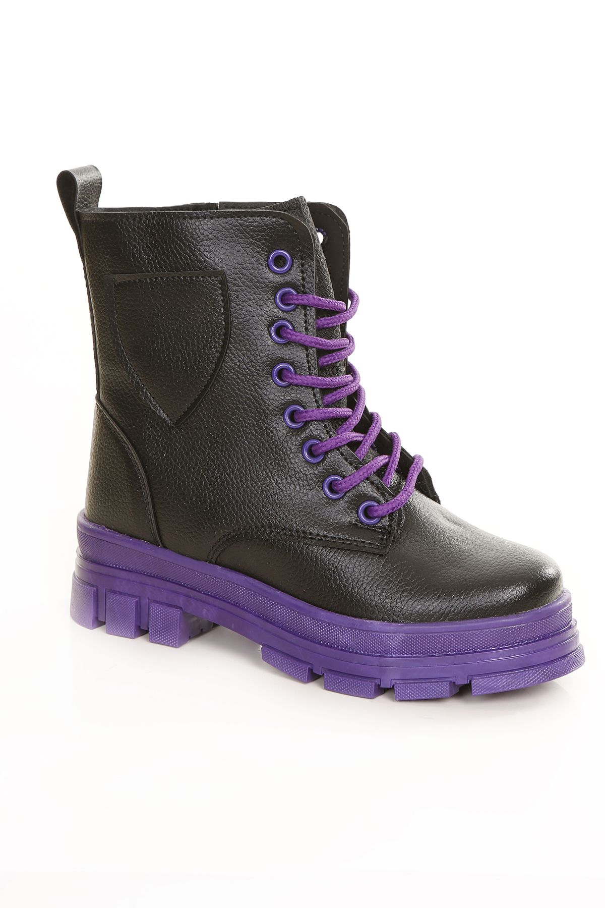 Lilac new arrivals combat boots