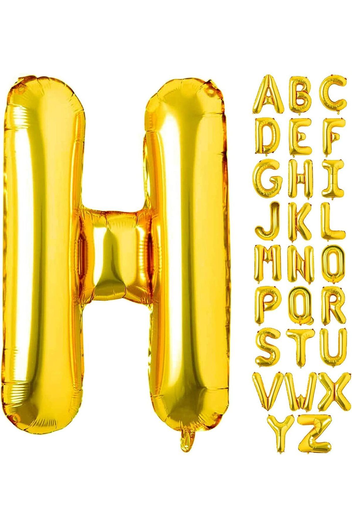 Deniz Party Store Gold Foil Balloon Medium Size H Letter Trendyol