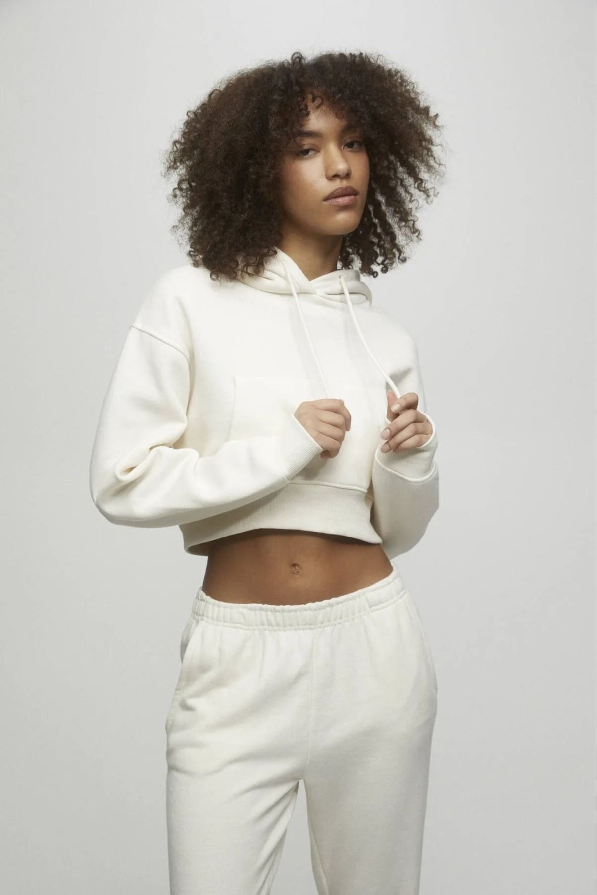 Tight cropped hoodie discount