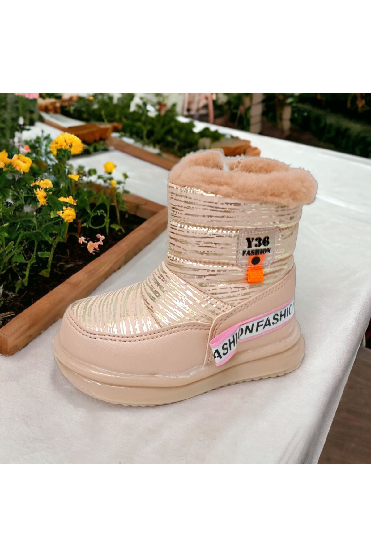 Patik Bebe Girl And Baby Fur Interior Light Children S Snow Boots
