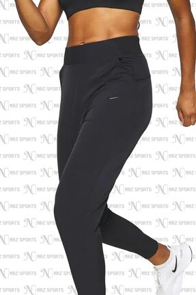 Bliss Luxe Mid Rise Dri-Fit Siyah Kadın Eşofman Altı Image 1