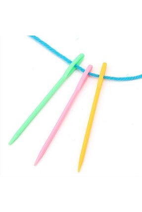 20 Adet 9 cm Boyutlarında Karışık Plastik Yün Iğne Image 3