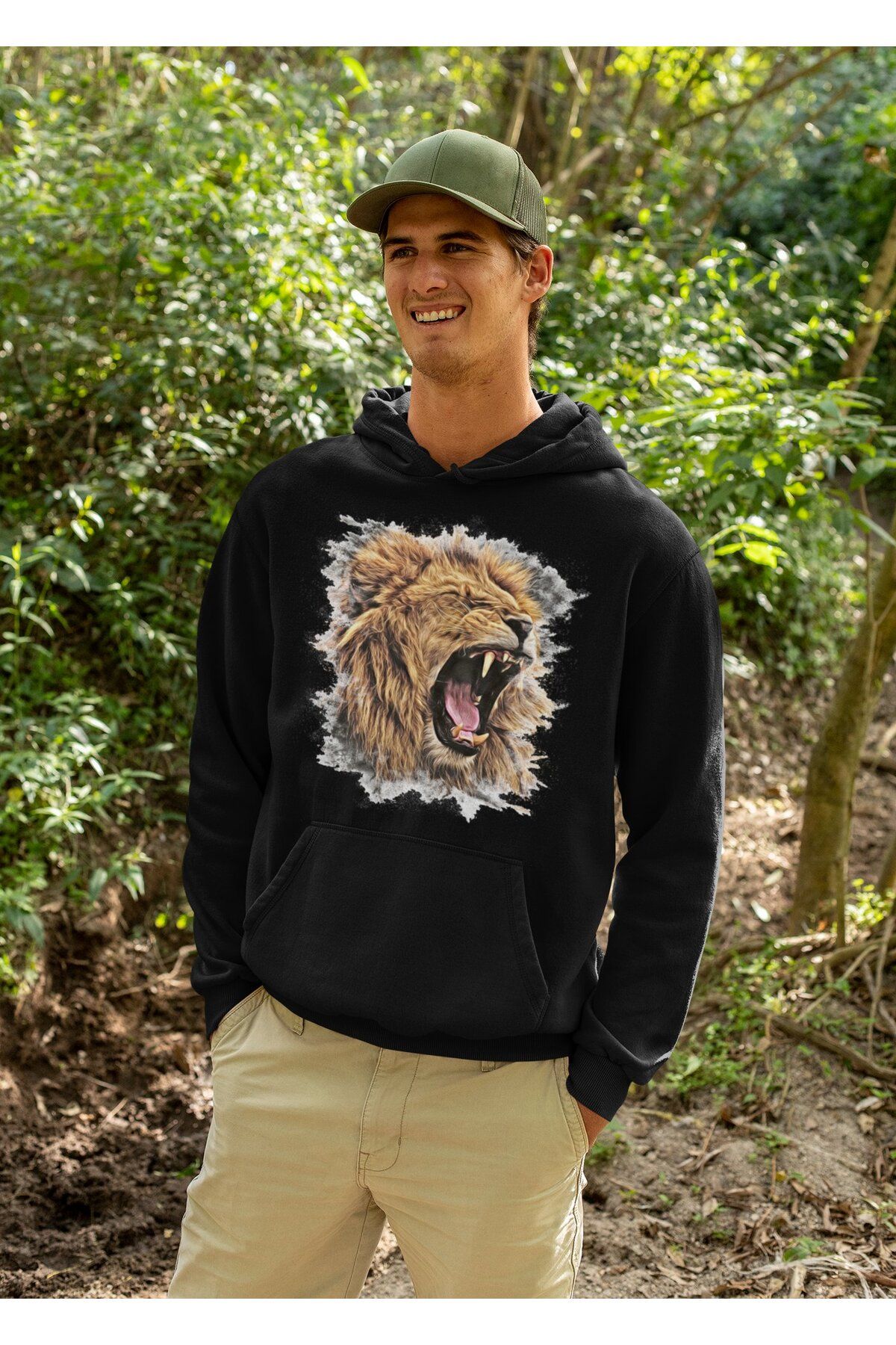 Lion printed clearance hoodies