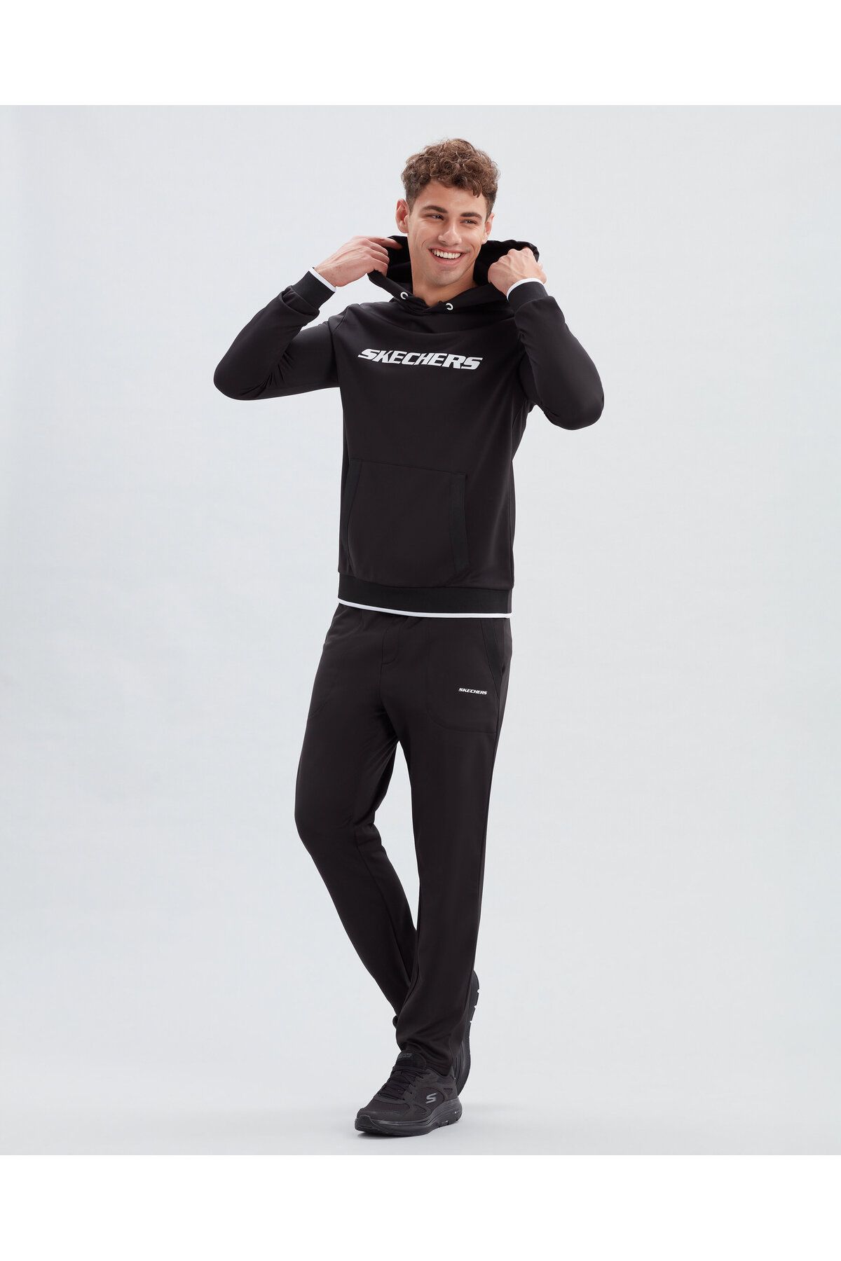 Skechers sweatshirts outlet mens black