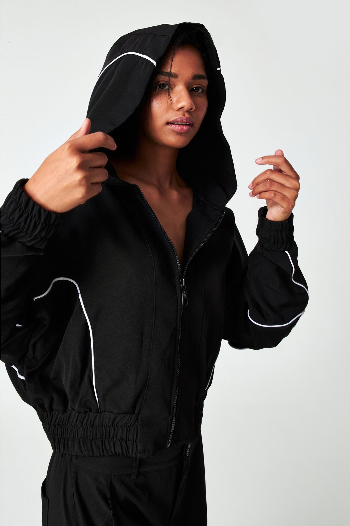 Womens black adidas bomber clearance jacket