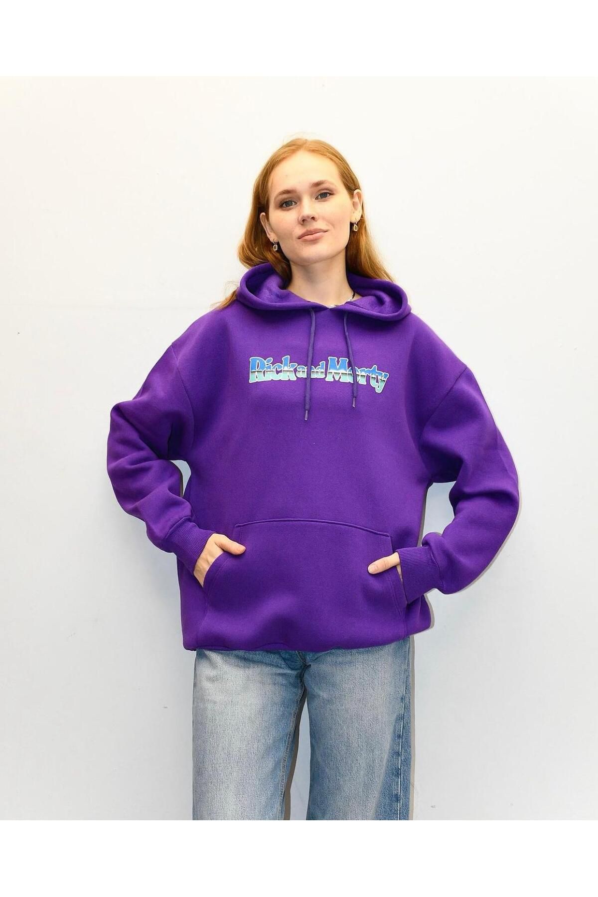 Rick and morty new arrivals purple hoodie