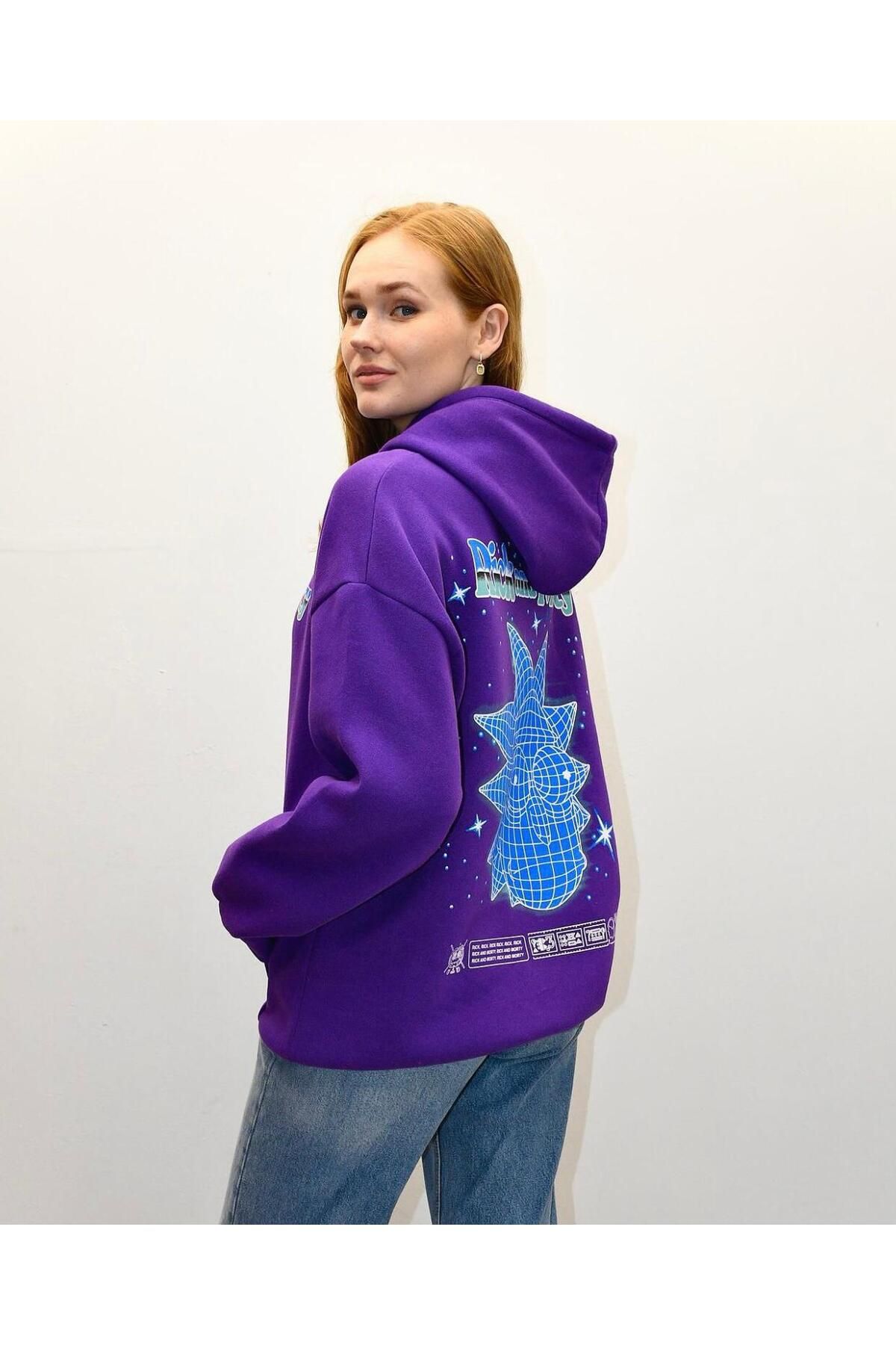 Rick and morty purple hoodie on sale
