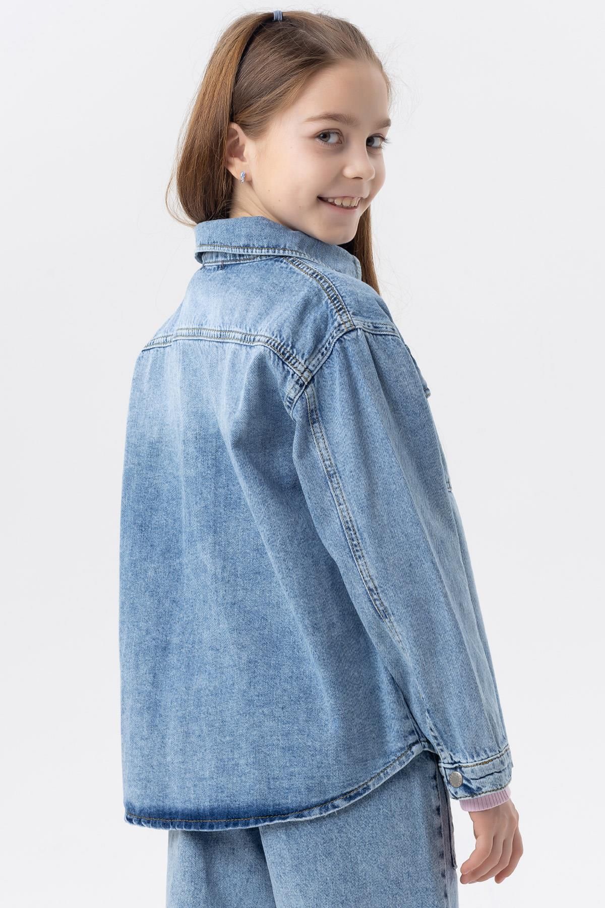 Girls denim jacket age 8 top