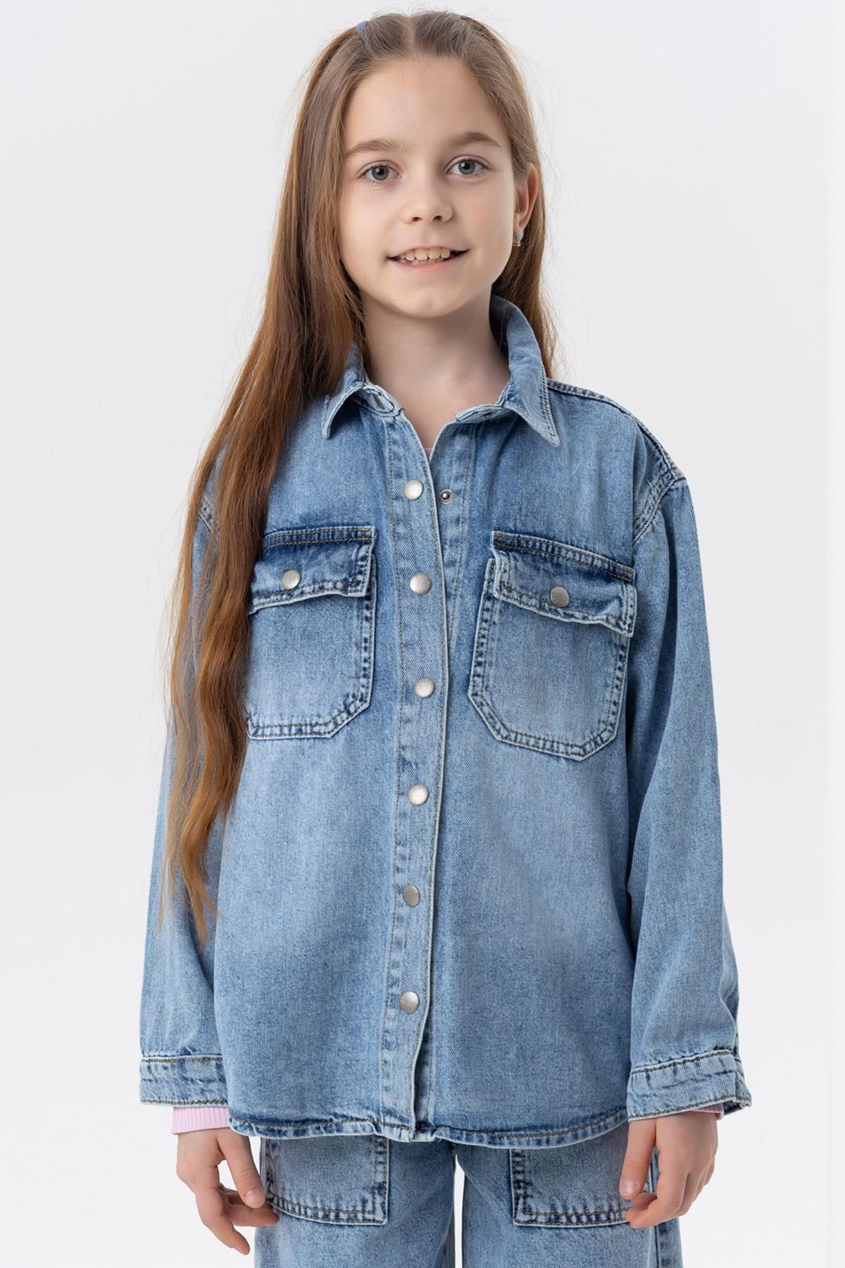 Girls denim jacket age on sale 8