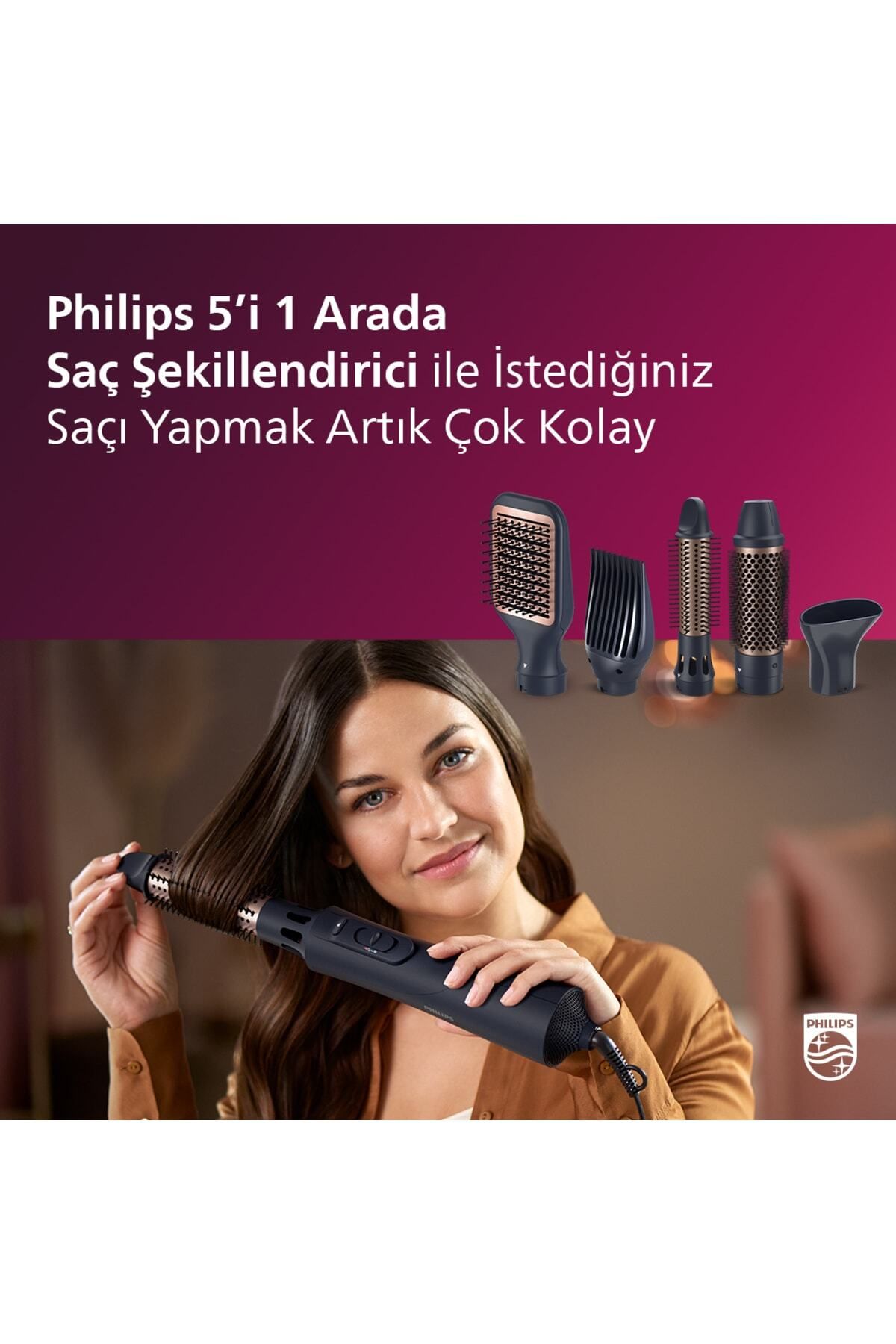 Philips hair straightener and cheap curler 5 in 1