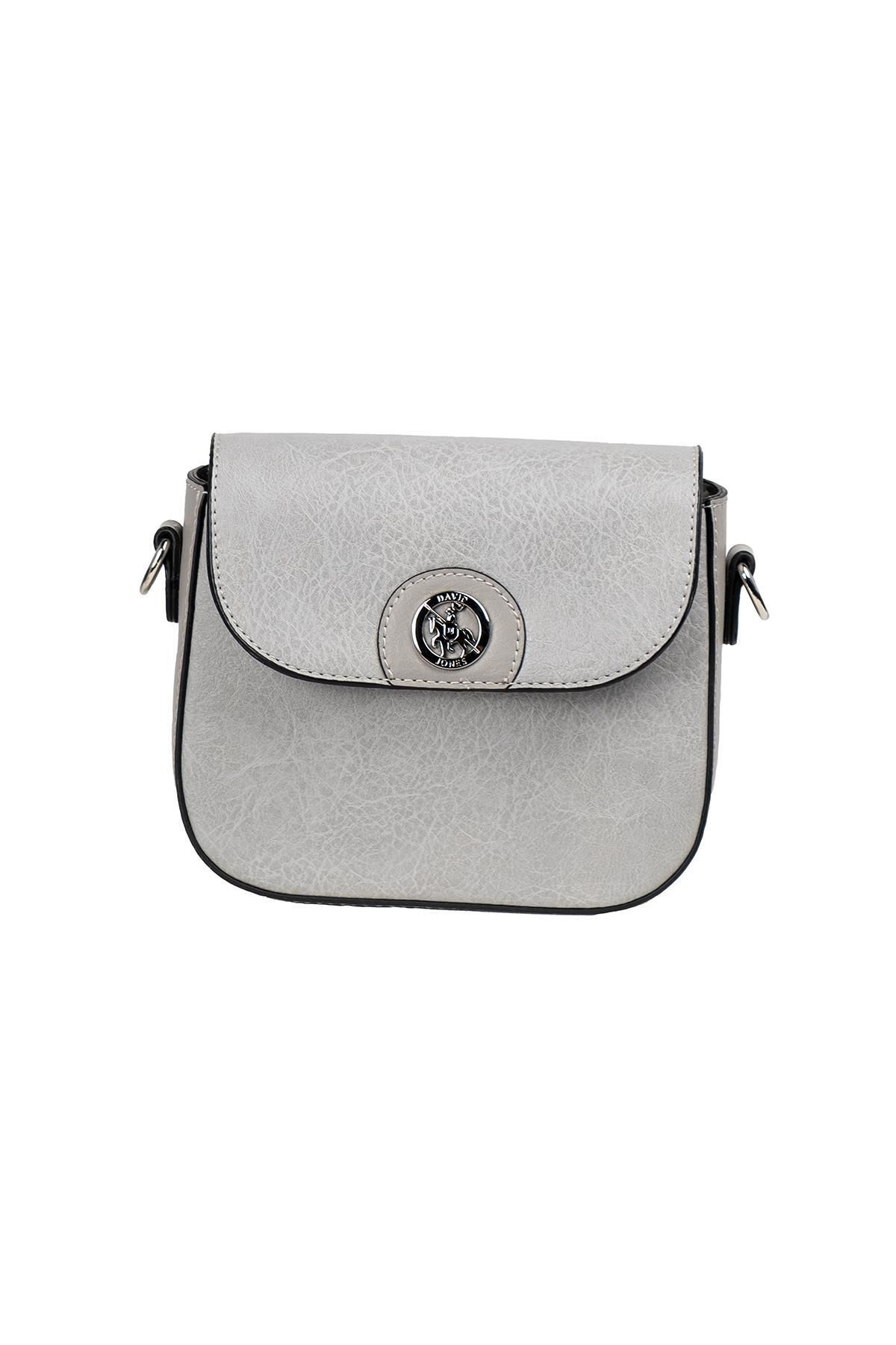 David Jones Messenger Bag Gray Plain Trendyol