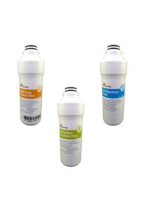 Eversky Su-32 Tezgah Üstü Arıtma Için 1 Yıllık Yedek Filtre Seti (4 Aylık 3 Ad+8 Aylık+12 Aylık) Image 1