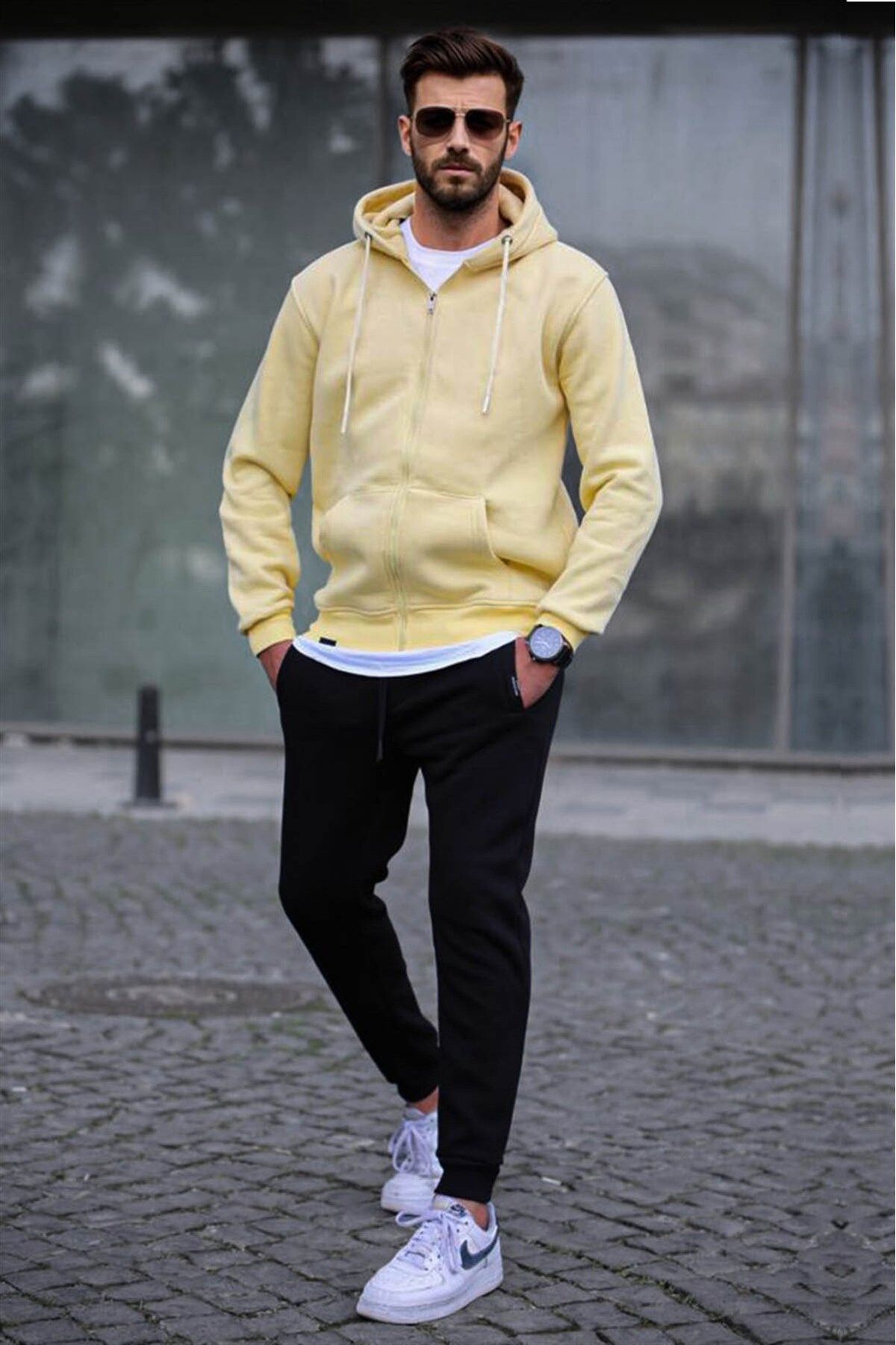 Yellow shop sweatsuit mens