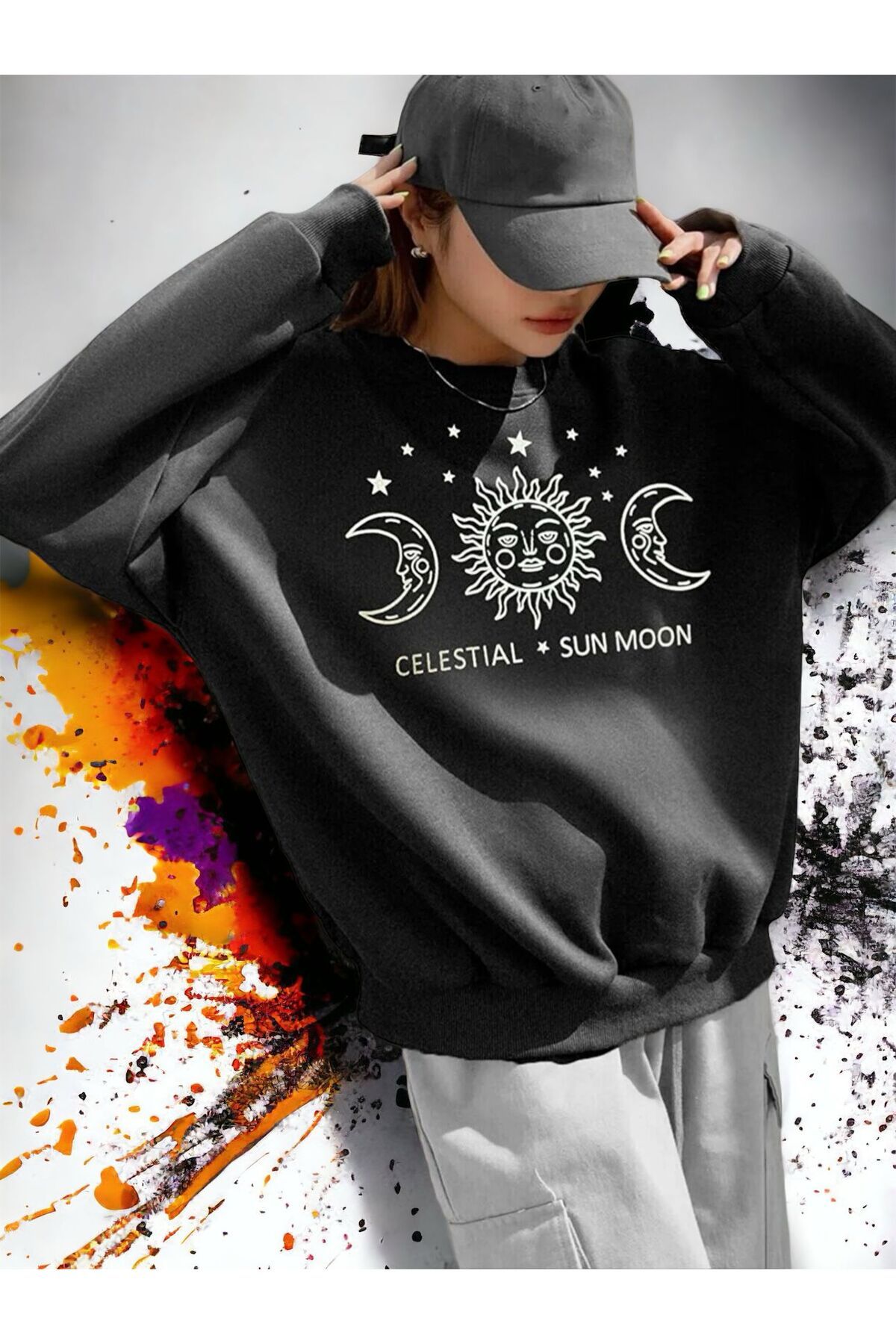 Sun and new arrivals moon sweatshirt