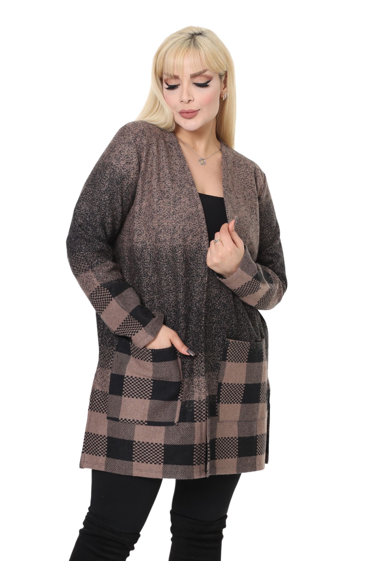 Short cardigan plus size top