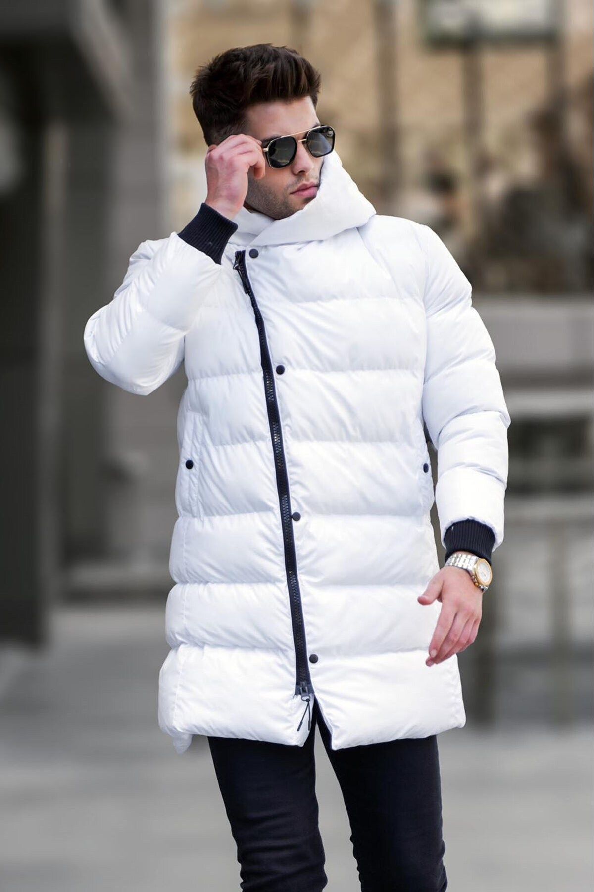 White winter on sale puffer jacket