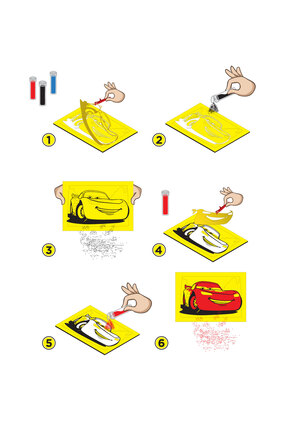 Disney (LİGHTNİNG &MATER) Eğitici Ve Eğlenceli Kum Boyama Seti-red Castle Ds-05 Image 2