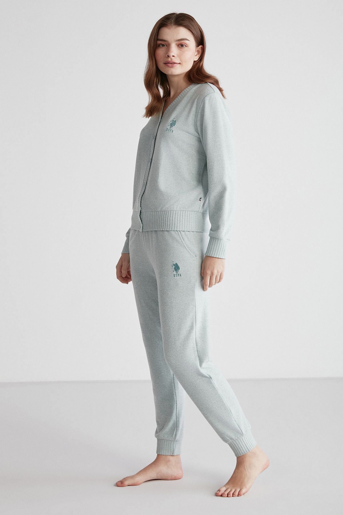 Polo patchwork top sweatpants
