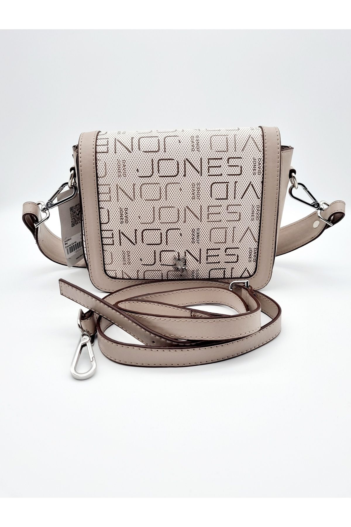 David Jones Messenger Bag Beige Logo Trendyol