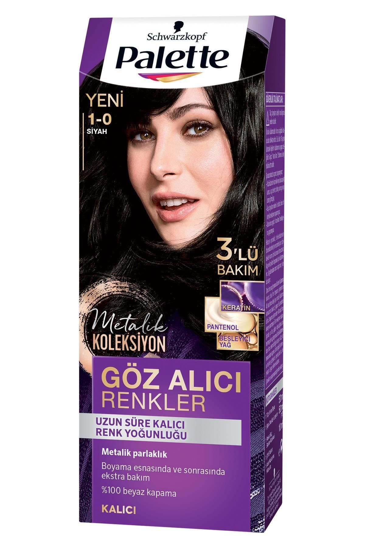 palette goz alici renkler 1 0 siyah sac boyasi fiyati yorumlari trendyol