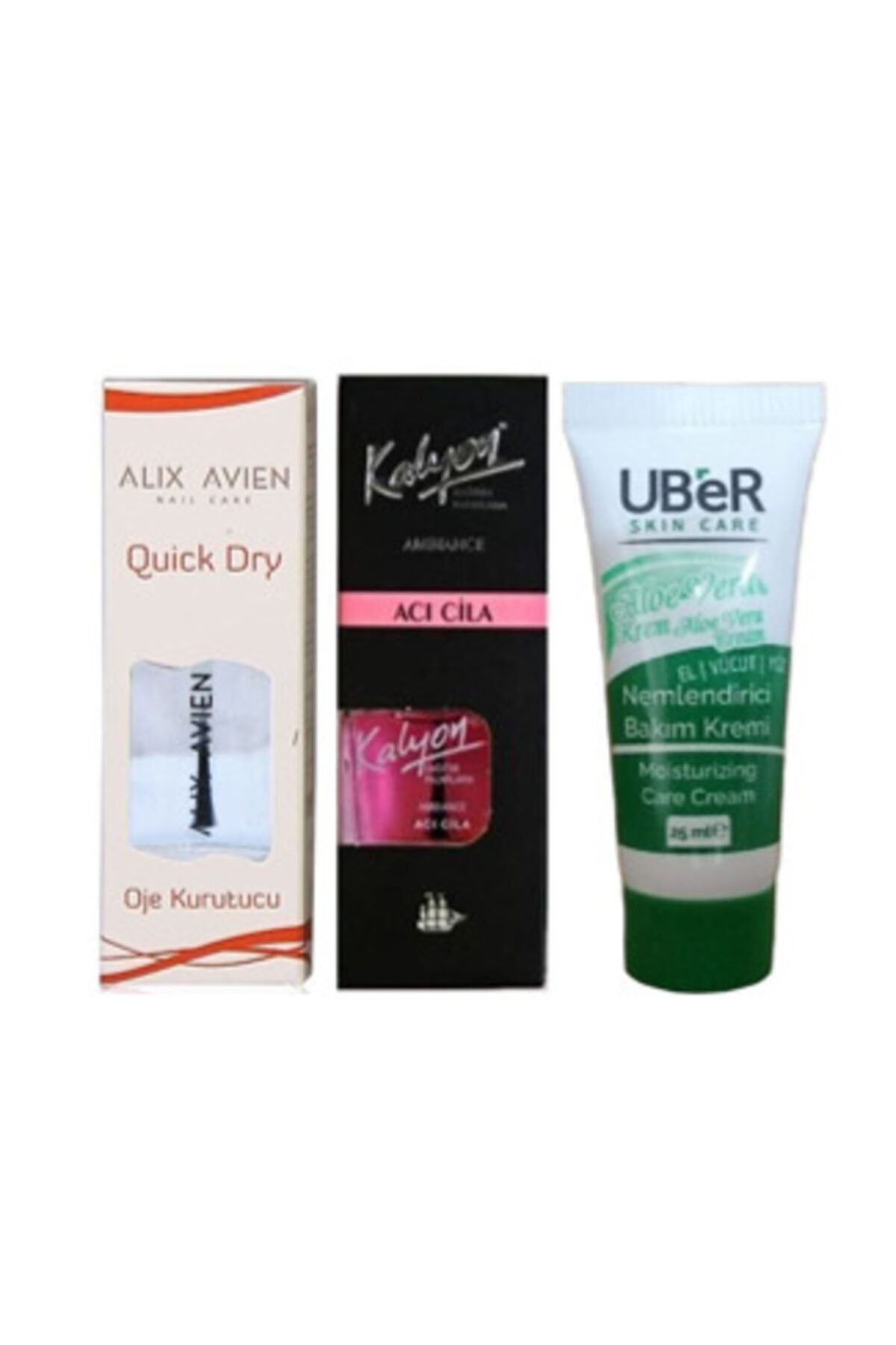 Uber Kalyon Acı Cila + Alix Avien Oje Kurutucu + El Tırnak Kremi 25ml