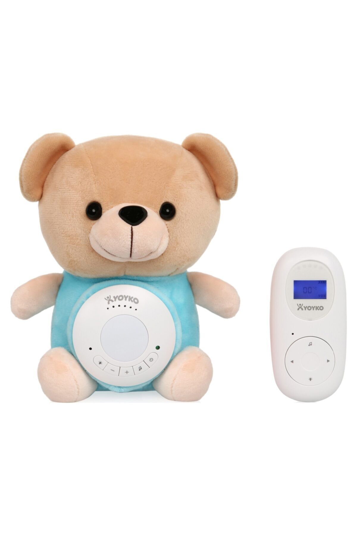 YOYKO Bear Dijital Bebek Telsizi 300m - Şarjlı - Isı Göstergesi - Lcd Ekran - Gece Işığı - Ninni