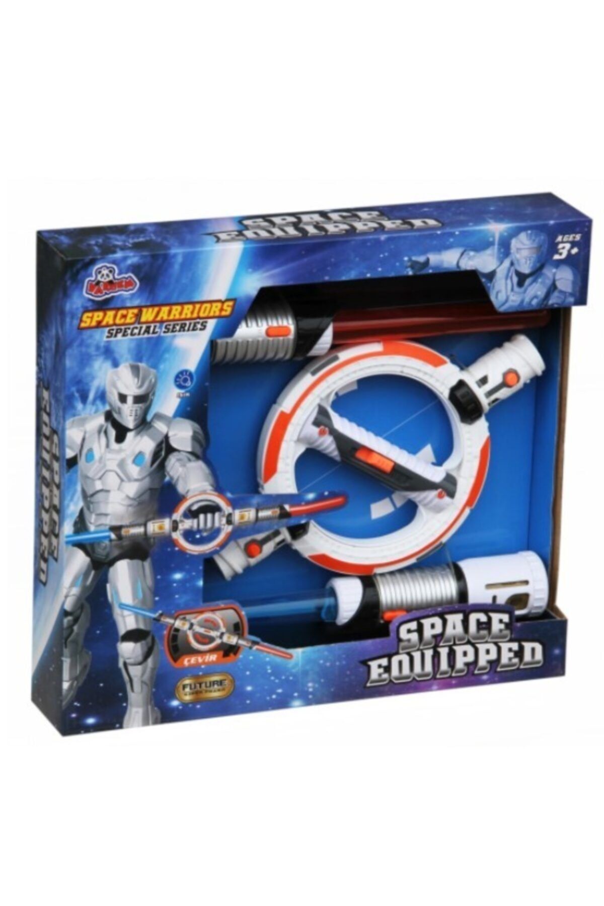 Vardem Kutulu Işıklı Çift Yönlü Oyuncak Kılıç Space Warriors